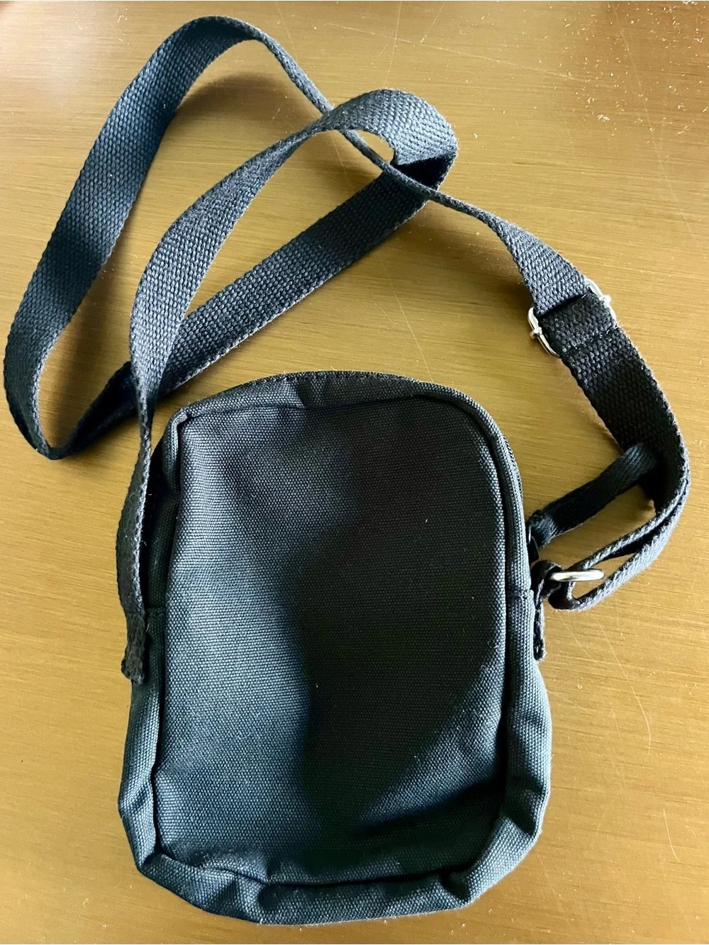 Lands' End Black Canvas Crossbody Bag